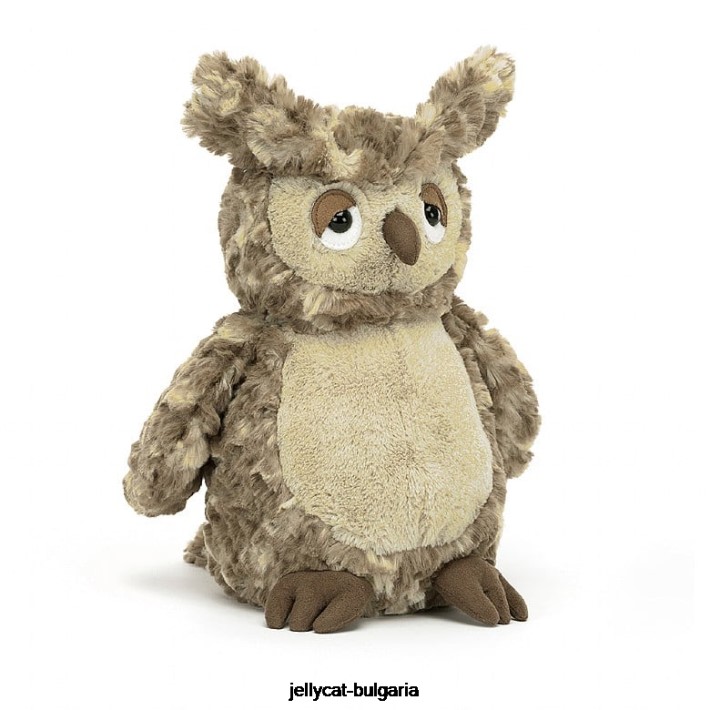 Jellycat оберон бухал кафяв 304 играчка