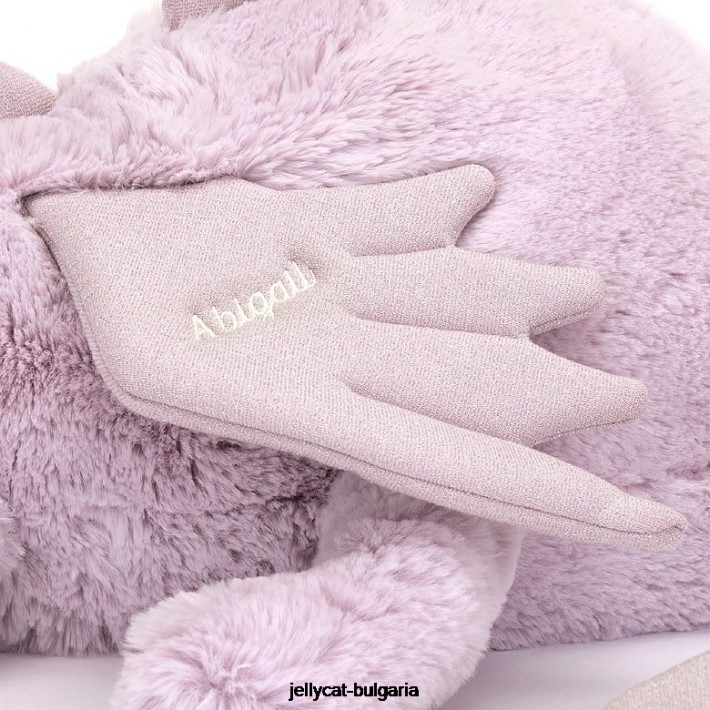 Jellycat персонализиран лавандула дракон огромен люляк 456 играчка