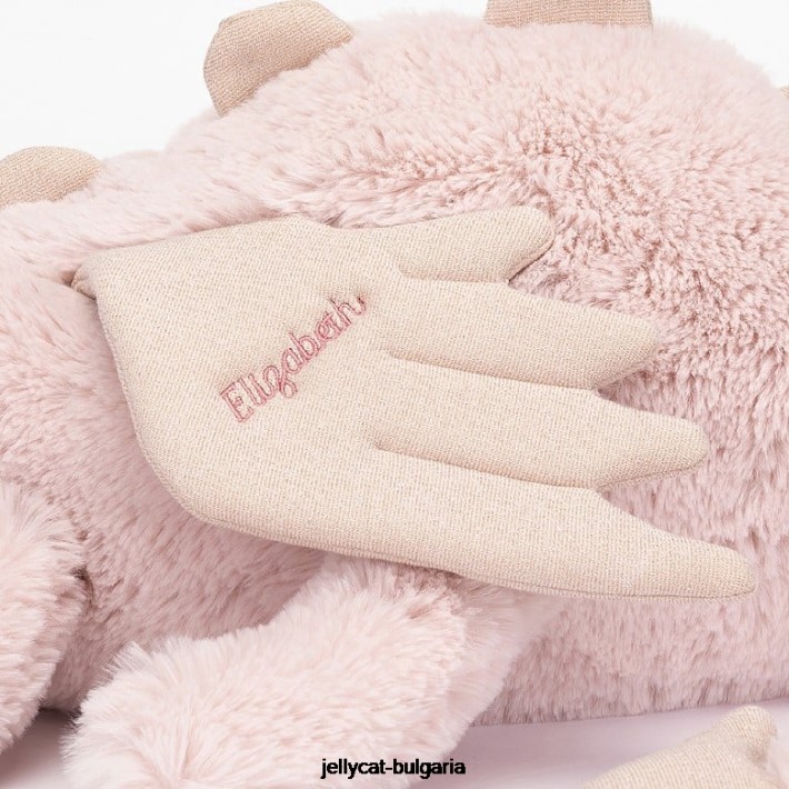 Jellycat персонализирана роза дракон огромен розов 523 играчка