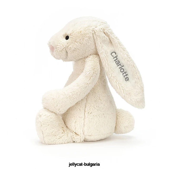 Jellycat персонализирано срамежливо зайче огромен крем 454 играчка