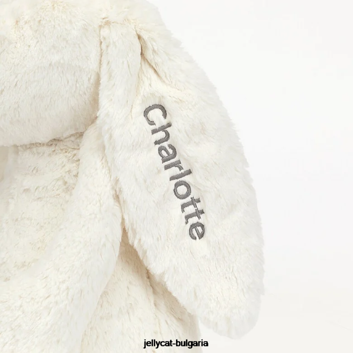 Jellycat персонализирано срамежливо зайче огромен крем 454 играчка