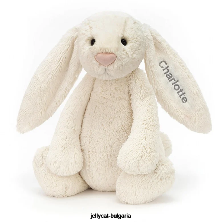 Jellycat персонализирано срамежливо зайче огромен крем 454 играчка