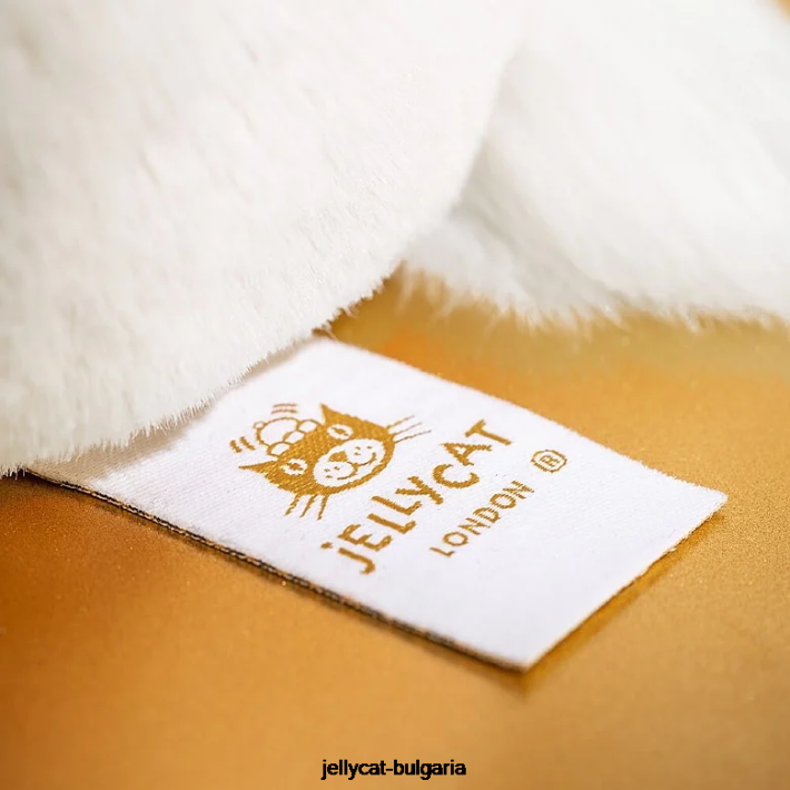 Jellycat персонализирано срамежливо луксозно зайче luna средно бяло 228 играчка