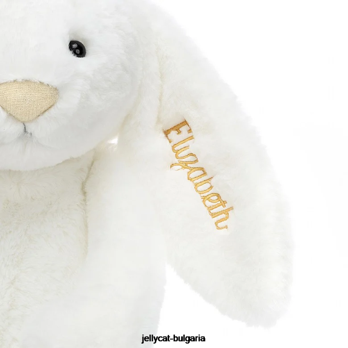 Jellycat персонализирано срамежливо луксозно зайче луна огромно бяло 715 играчка