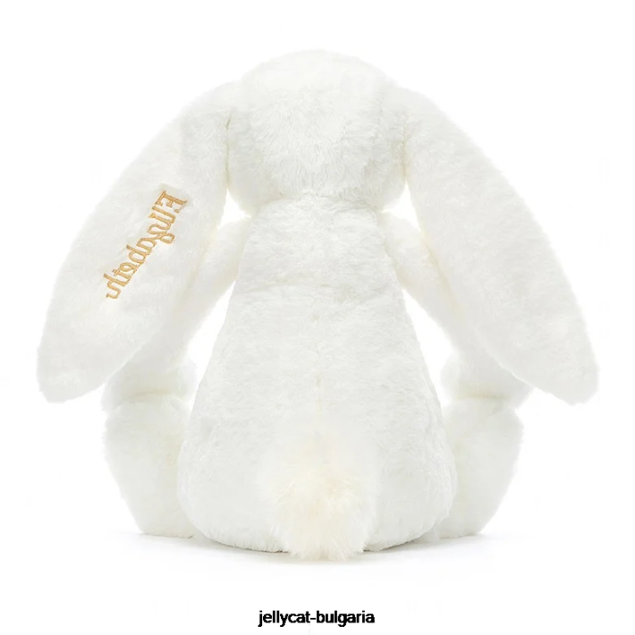 Jellycat персонализирано срамежливо луксозно зайче луна огромно бяло 715 играчка