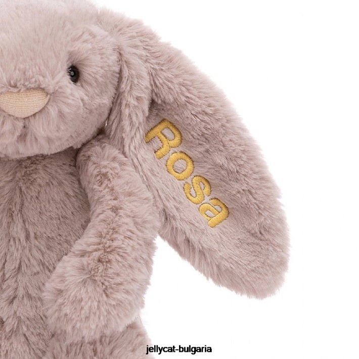 Jellycat персонализирано срамежливо луксозно зайче роза средно розово 155 играчка