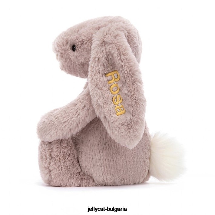 Jellycat персонализирано срамежливо луксозно зайче роза средно розово 155 играчка