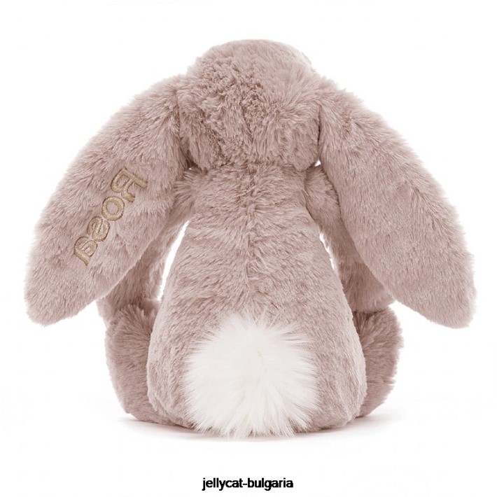 Jellycat персонализирано срамежливо луксозно зайче роза средно розово 155 играчка