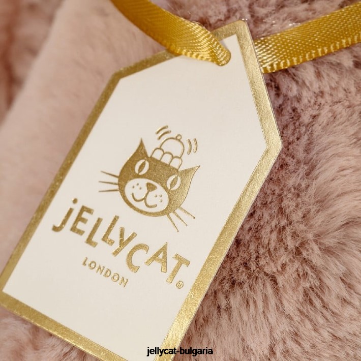 Jellycat персонализирано срамежливо луксозно зайче роза средно розово 155 играчка