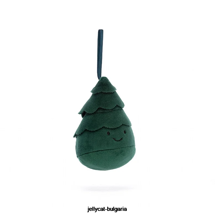 Jellycat празнична глупост коледно дърво зелено 142 играчка