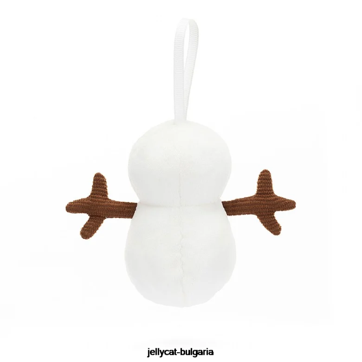 Jellycat празнична глупост снежен човек бял 30 играчка