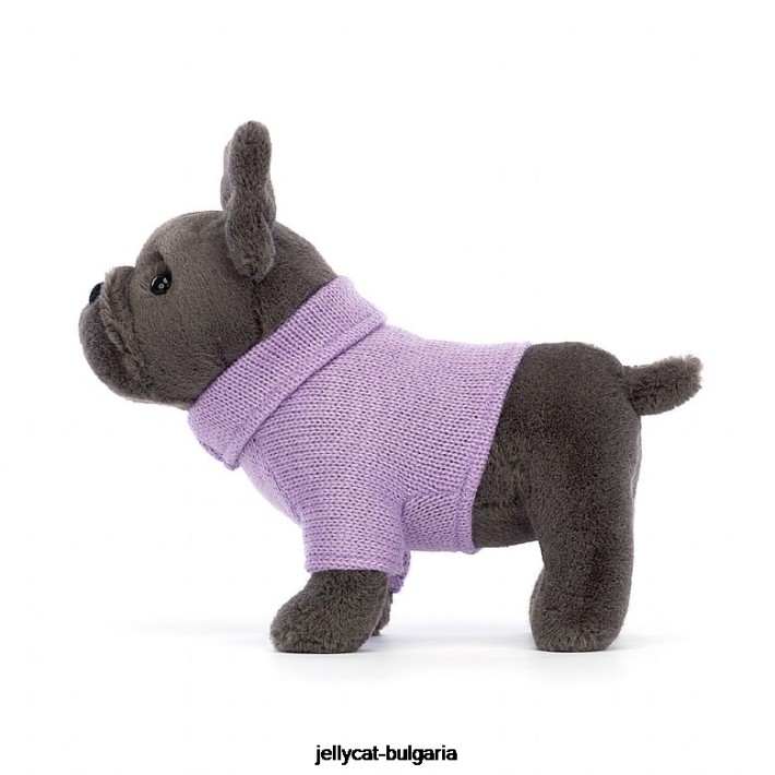 Jellycat пуловер френски булдог лилаво мастило 540 играчка