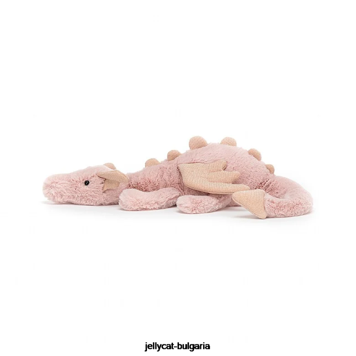 Jellycat роза дракон розова 106 играчка