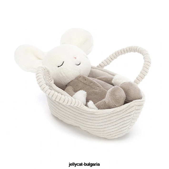 Jellycat рок-а-бай мишка крем 388 играчка