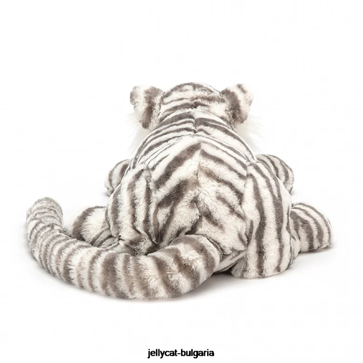 Jellycat сача снежен тигър сиво и бяло 476 играчка