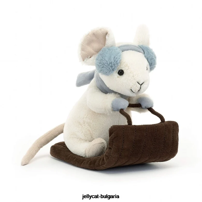 Jellycat сметана за шейна весела мишка 186 играчка