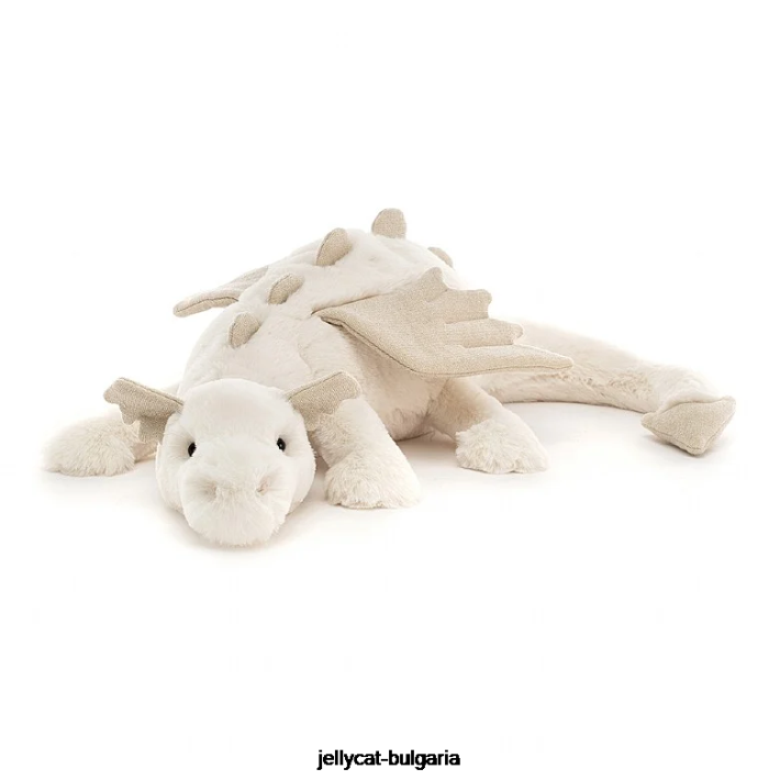 Jellycat снежен дракон бял 51 играчка