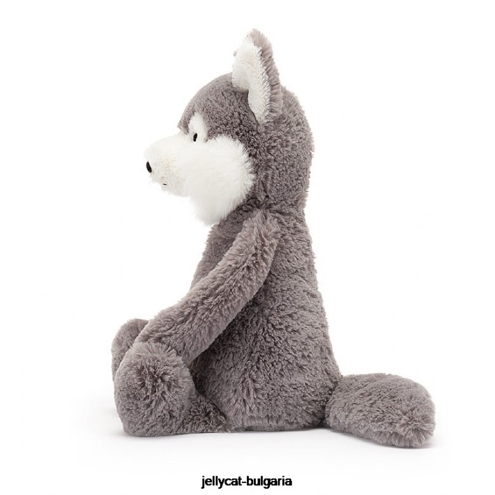 Jellycat срамежлив вълк сиво и бяло 179 играчка
