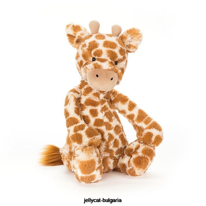 Jellycat срамежлив жираф оранжев 183 играчка