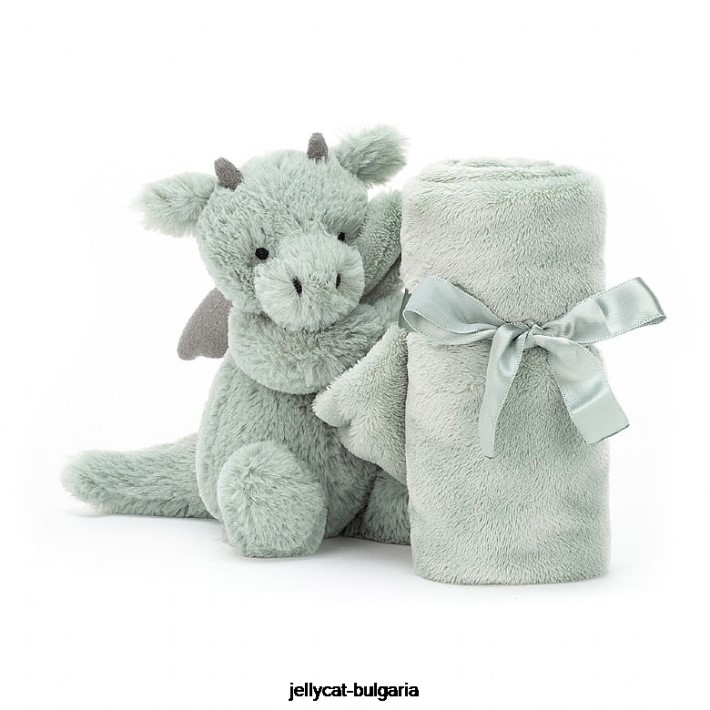 Jellycat срамежлива драконова залъгалка зелена 460 играчка
