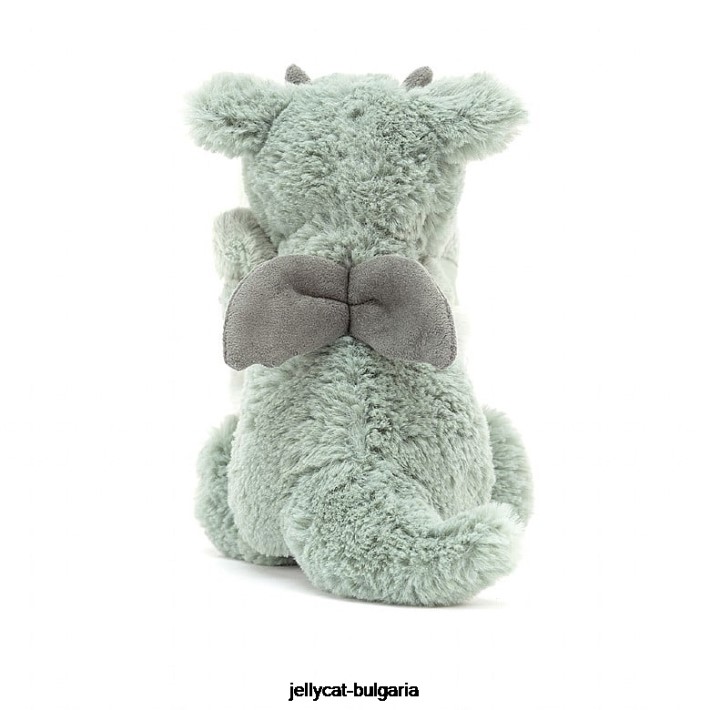 Jellycat срамежлива драконова залъгалка зелена 460 играчка