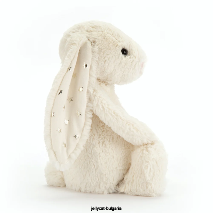 Jellycat срамежливо блестящо зайче крем 208 играчка
