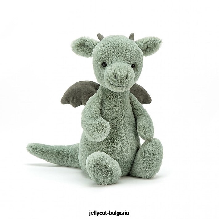 Jellycat срамежливо драконово зелено 318 играчка