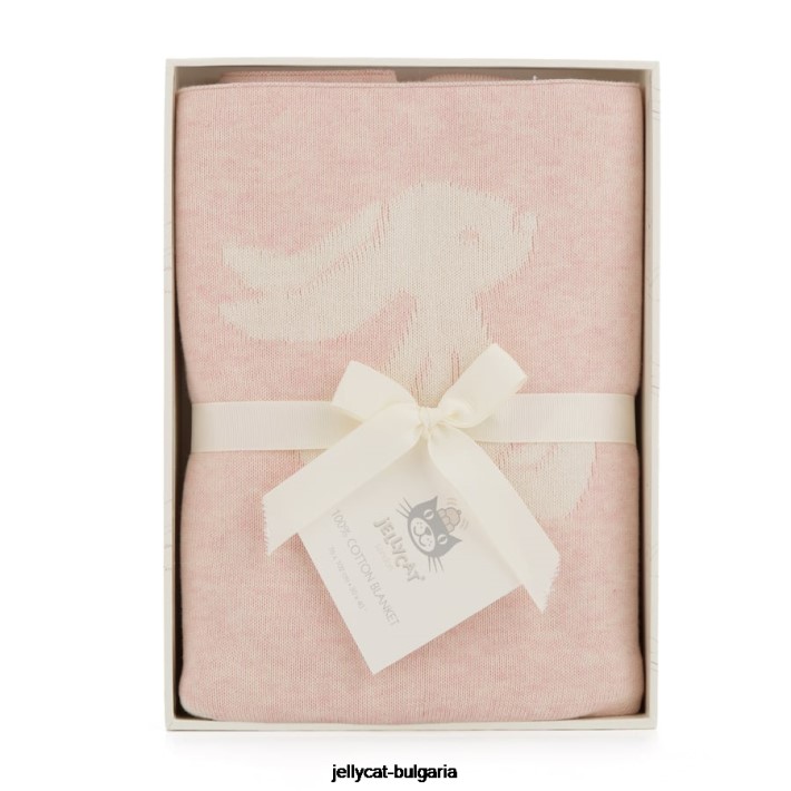 Jellycat срамежливо зайче одеяло синьо 697 играчка