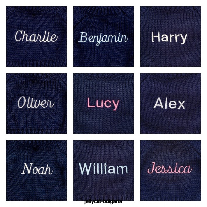 Jellycat срамежливо зайче с венчелистчета с персонализиран тъмносинен пуловер розово сорбе 413 играчка