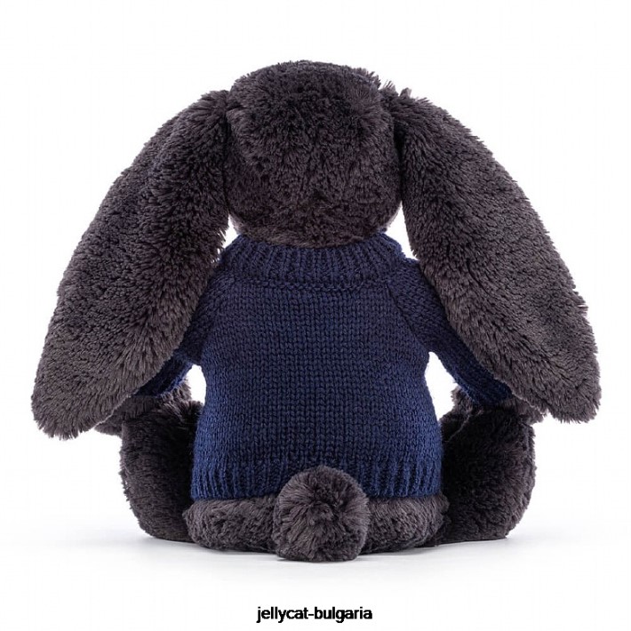 Jellycat срамежливо зайче с персонализирано тъмносиньо мастило 514 играчка