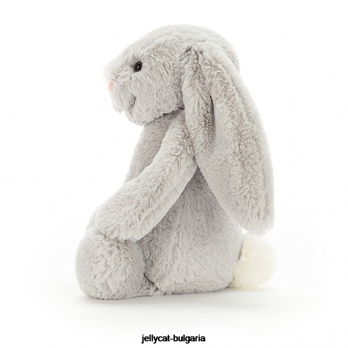 Jellycat срамежливо зайче сребро 207 играчка