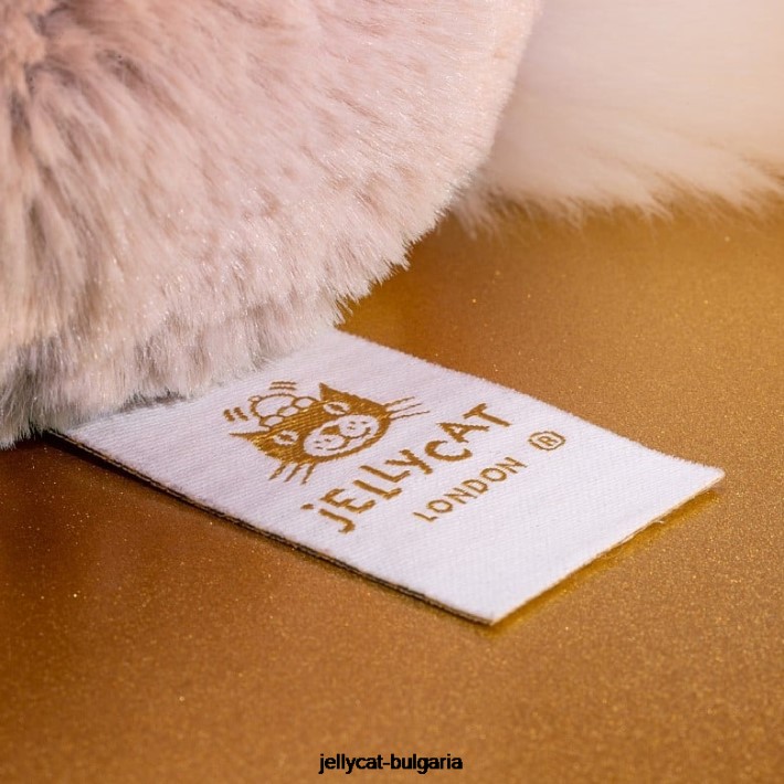 Jellycat срамежливо луксозно зайче розово розово 359 играчка