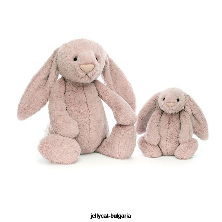 Jellycat срамежливо луксозно зайче розово розово 359 играчка