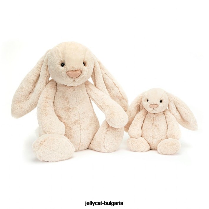 Jellycat срамежливо луксозно зайче розово розово 359 играчка