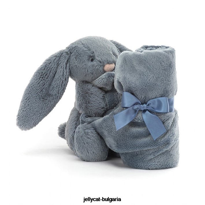 Jellycat срамежливо тъмно зайче залъгалка синьо 271 играчка
