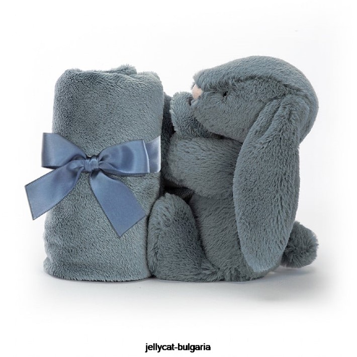 Jellycat срамежливо тъмно зайче залъгалка синьо 271 играчка