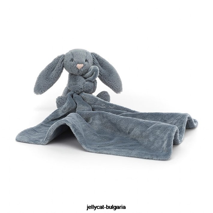 Jellycat срамежливо тъмно зайче залъгалка синьо 271 играчка
