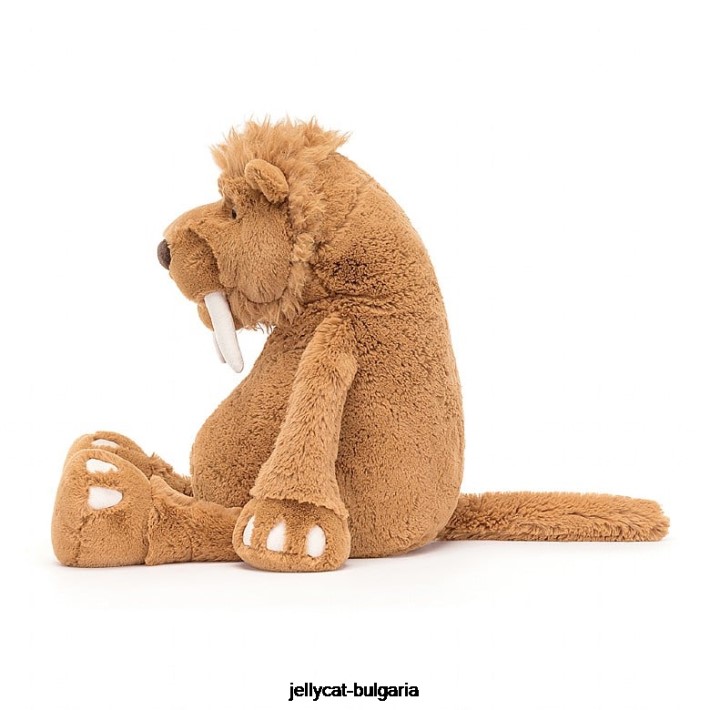 Jellycat стелан саблезъб тигър кафяв 394 играчка
