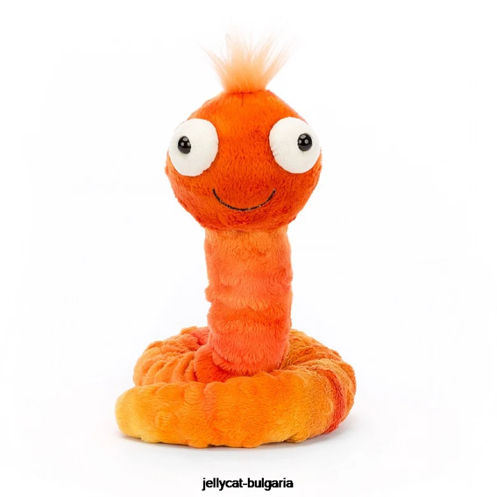 Jellycat уинстън червей оранжево 121 играчка