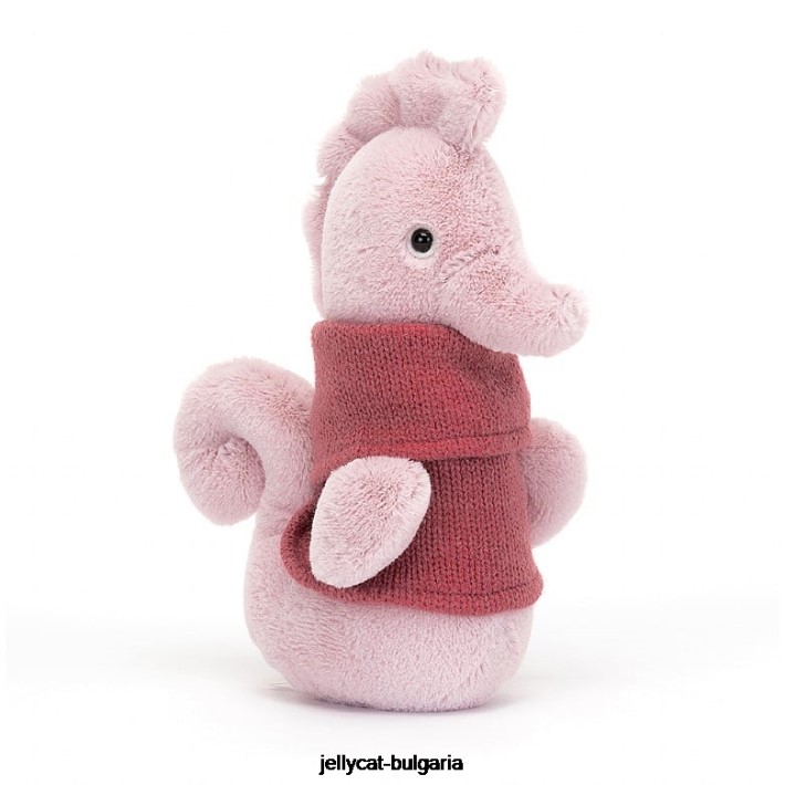 Jellycat уютен екипаж морско конче люляк 204 играчка