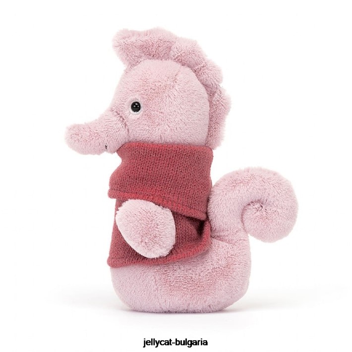 Jellycat уютен екипаж морско конче люляк 204 играчка