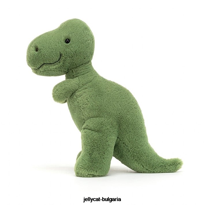 Jellycat фосилно зелен тирекс 495 играчка