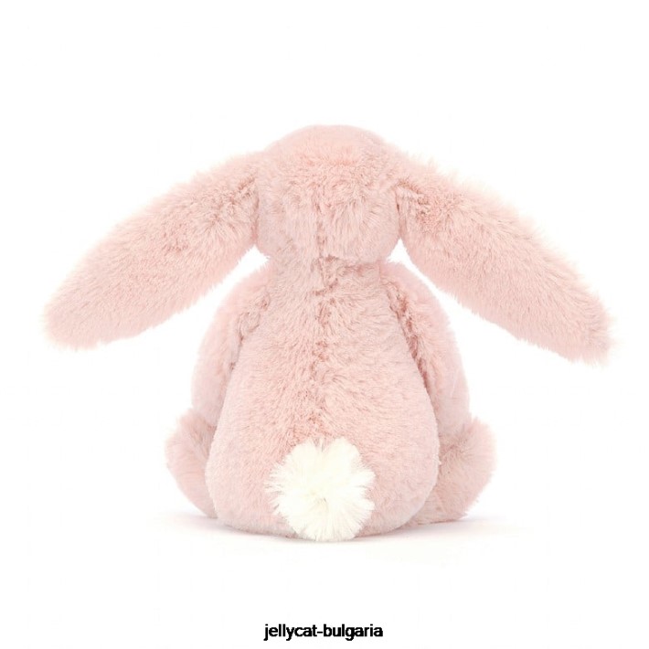 Jellycat цветно сърце лале зайче розово 348 играчка