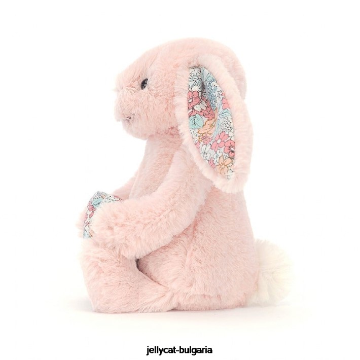 Jellycat цвят сърце руж зайче праскова 337 играчка