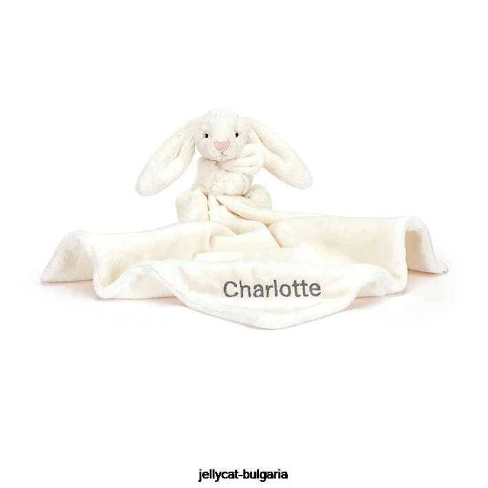 Jellycat персонализиран крем за залъгалка срамно зайче 293 играчка