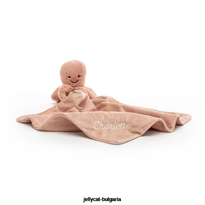 Jellycat персонализирана залъгалка Odell октопод кайсия 367 играчка