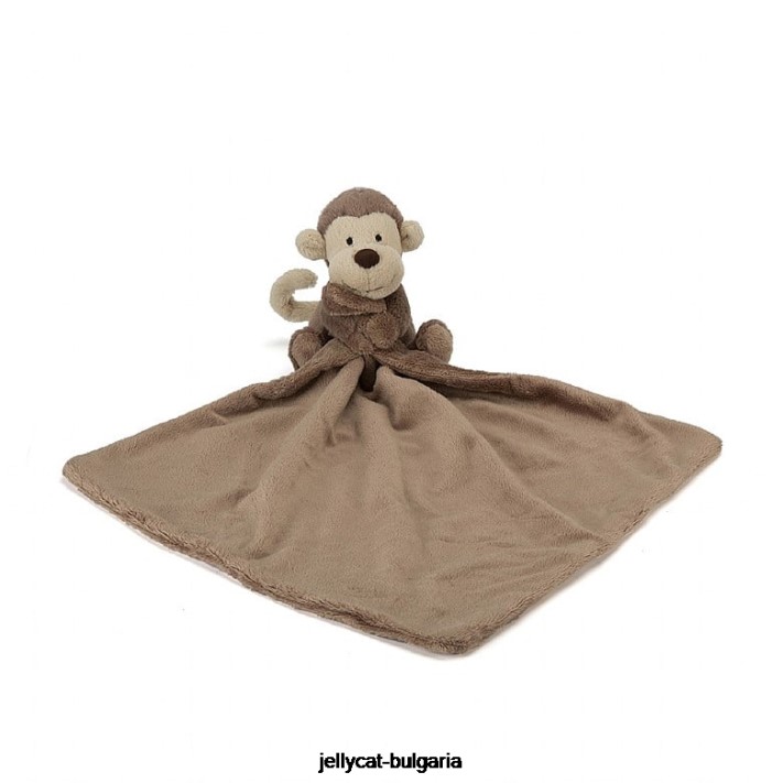 Jellycat stydlivý opičí dudlík hnědý 653 hračka