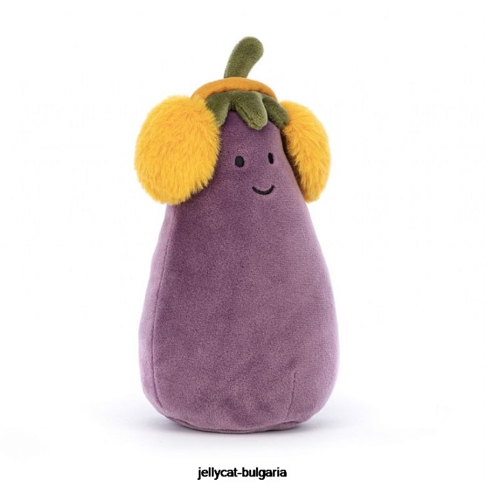 Jellycat toastie жив патладжан лилав 94 играчка