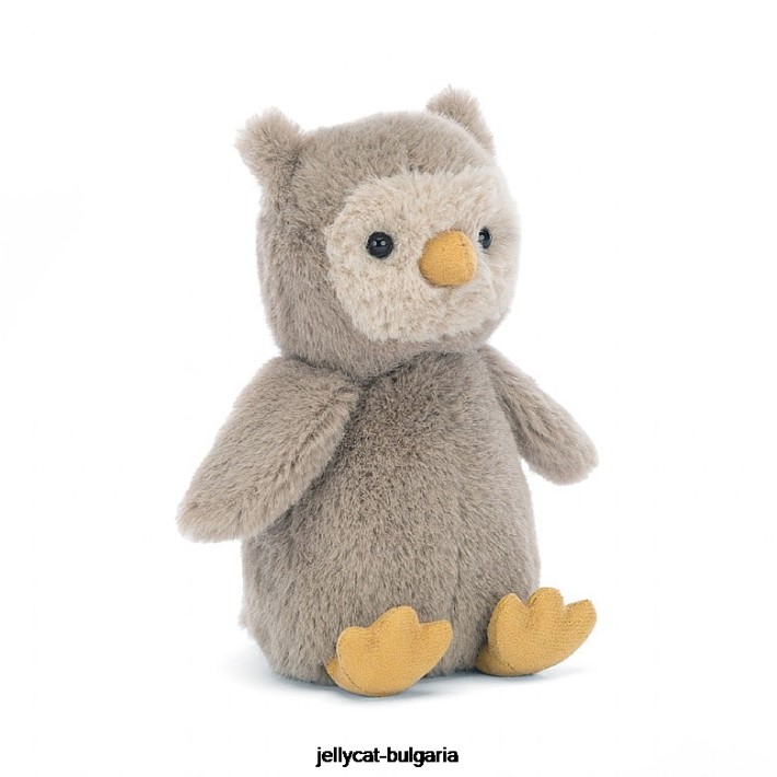 Jellycat сив бухал 234 играчка