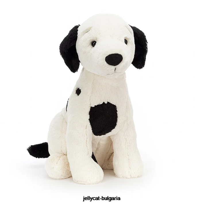 Jellycat harper pup черно и кремаво 440 играчка